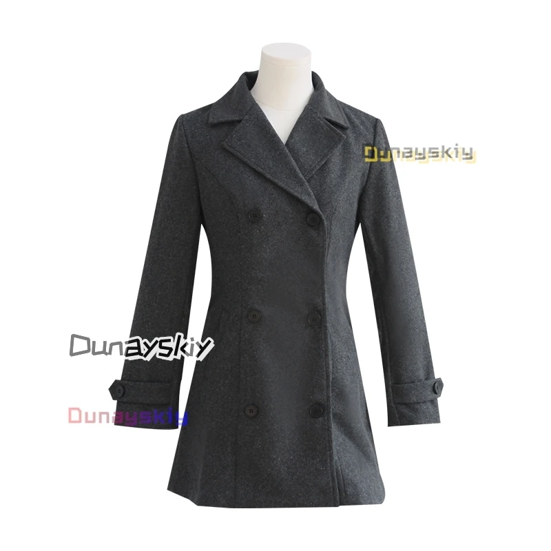 Anime Noragami Cosplay Hiyori Iki hiver manteau écharpe uniforme ensemble complet Costume femmes fille quotidien manteau écharpe Costume Holloween