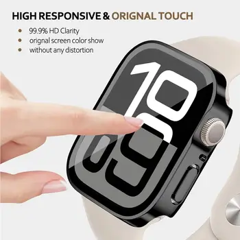 Ochranné pouzdro na displej pro Apple Watch 46 mm 42 mm 45 mm 44 mm 49 mm 41 mm 40 mm z tvrzeného skla pro iWatch Series 10 7 8 9 SE 6 5 4 Ultra 2 6 nejlepší prodej displej Apple Watch Series 5 40mm - №4
