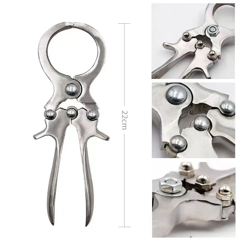 1 Pcs Livestock Tools Stainless Steel Without Blood Pig Sheep castration Clamp Castration Tool Castration Forceps