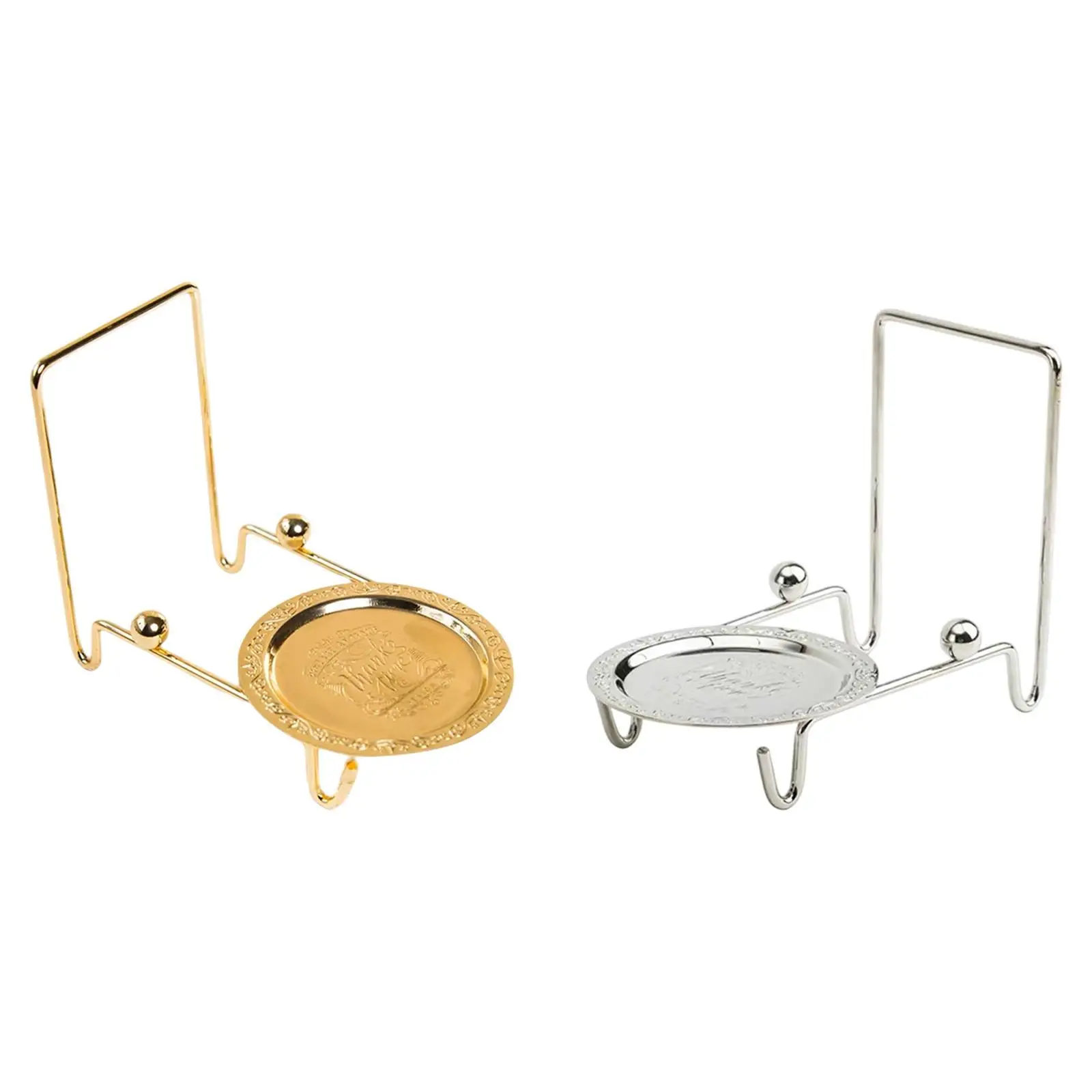 Cup and Saucer Metal Display Stand Teacup Storage Shelf Organizer for Bedroom Home Decoration