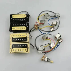 Coil Split Humbucker Pickups 4 Conductor 2V 2T 3-Way Push Pull Splitting Coil Guitar Pickups Accessories