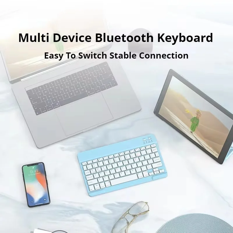 78 Key Wireless Bluetooth Keyboard Supports Android Ios Computer Mac System Ultra Thin Silent Ipad Pc Gaming Keyboard Mouse Set