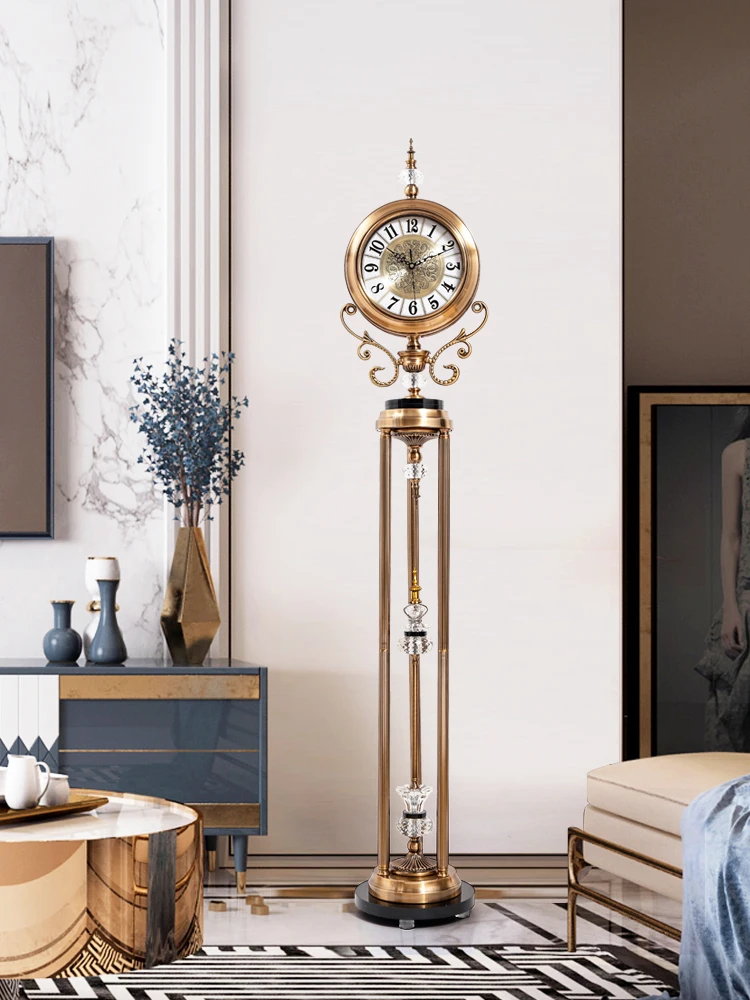 

Atmospheric floor clock living room large vertical clock clock decorative ornament advanced new high-end seat pendulum