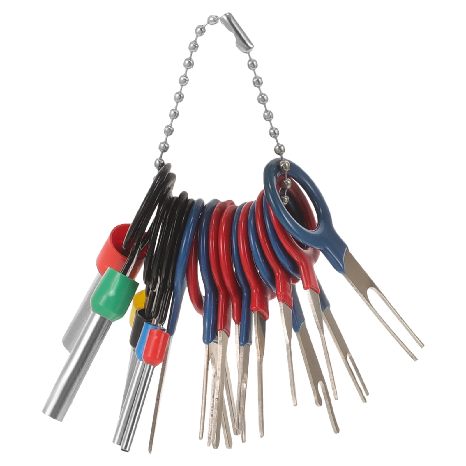 

1 Set Terminal Removal Tool Kit For Pin Connectors Automotive Electrical Depinning Tools Wire Harness Rubber Grip