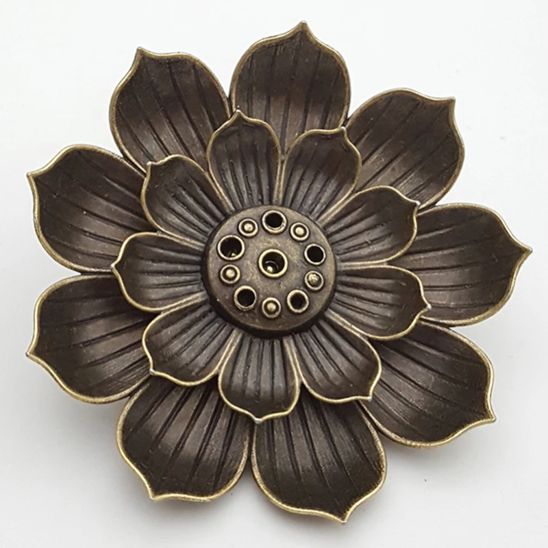 【K】Lotus Incense Holder Multifunctional Incense Holder Incense Gourd Incense Holder Incense Holder Alloy Incense Holder
