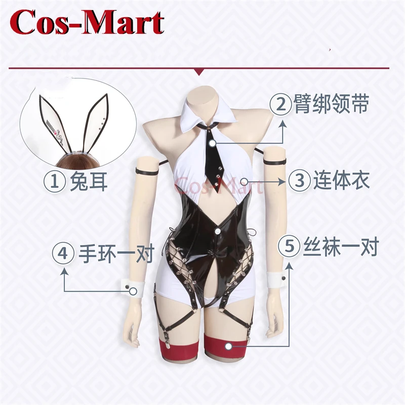 Cos-Mart Love Captive Rabbit Cosplay Costume Full Set Sweet Lovely Secretary Bunny Girl UniformActivity Party Role Play Clothing