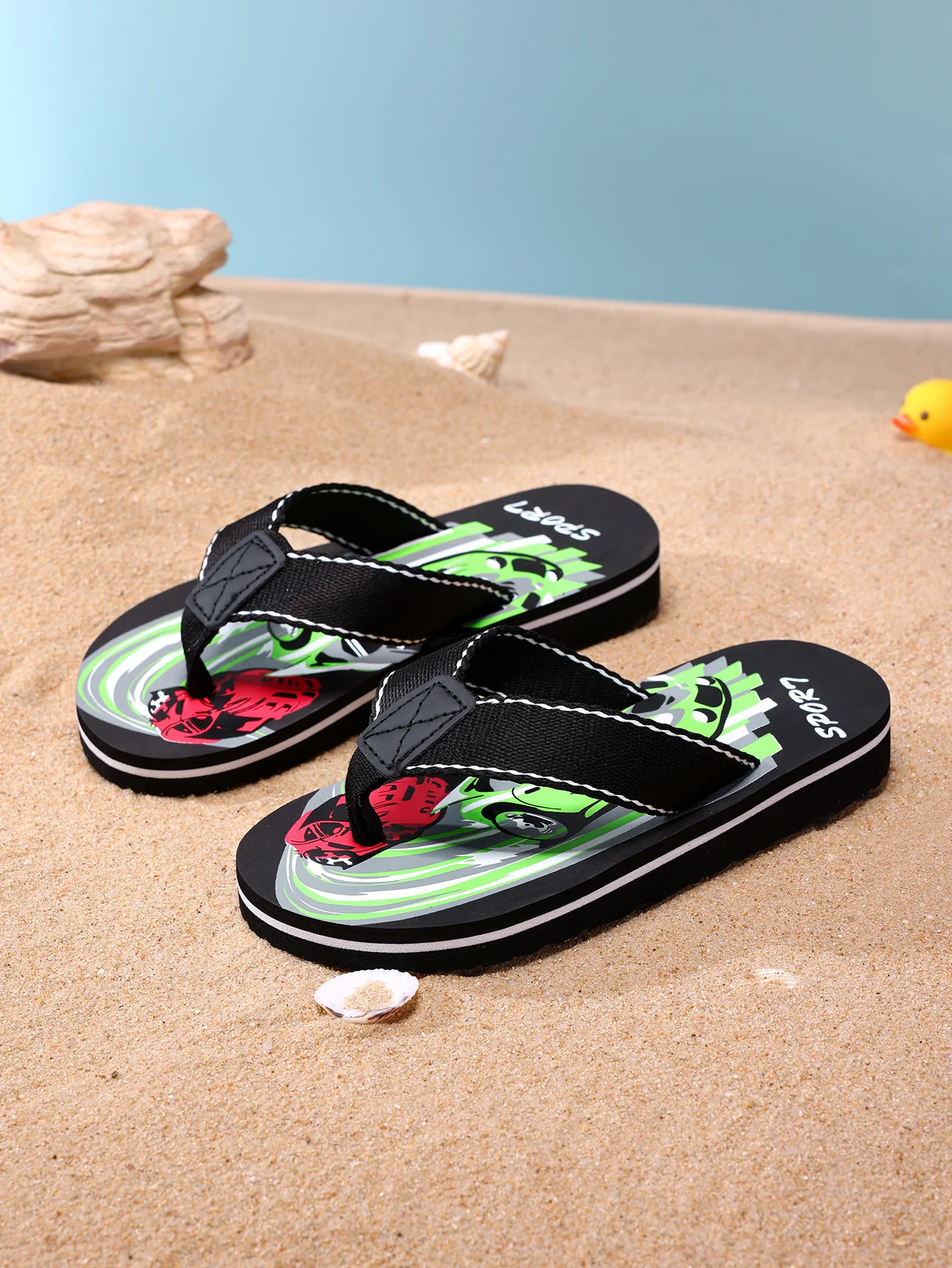 Children flip-flops boys and girls non-slip sandals cartoon children flip-flops outdoor sandals summer