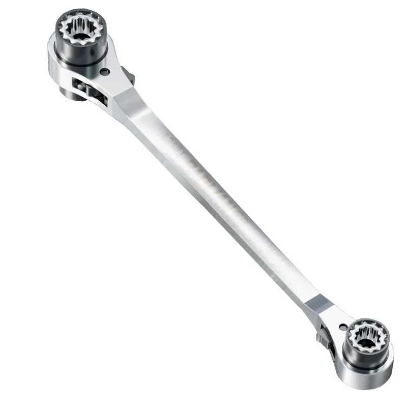 8-in-1 Multifunctional Ratchet Wrench with Bi-directional Thickening, Quick and Labor-saving Rust Proof Wrench Easy Use