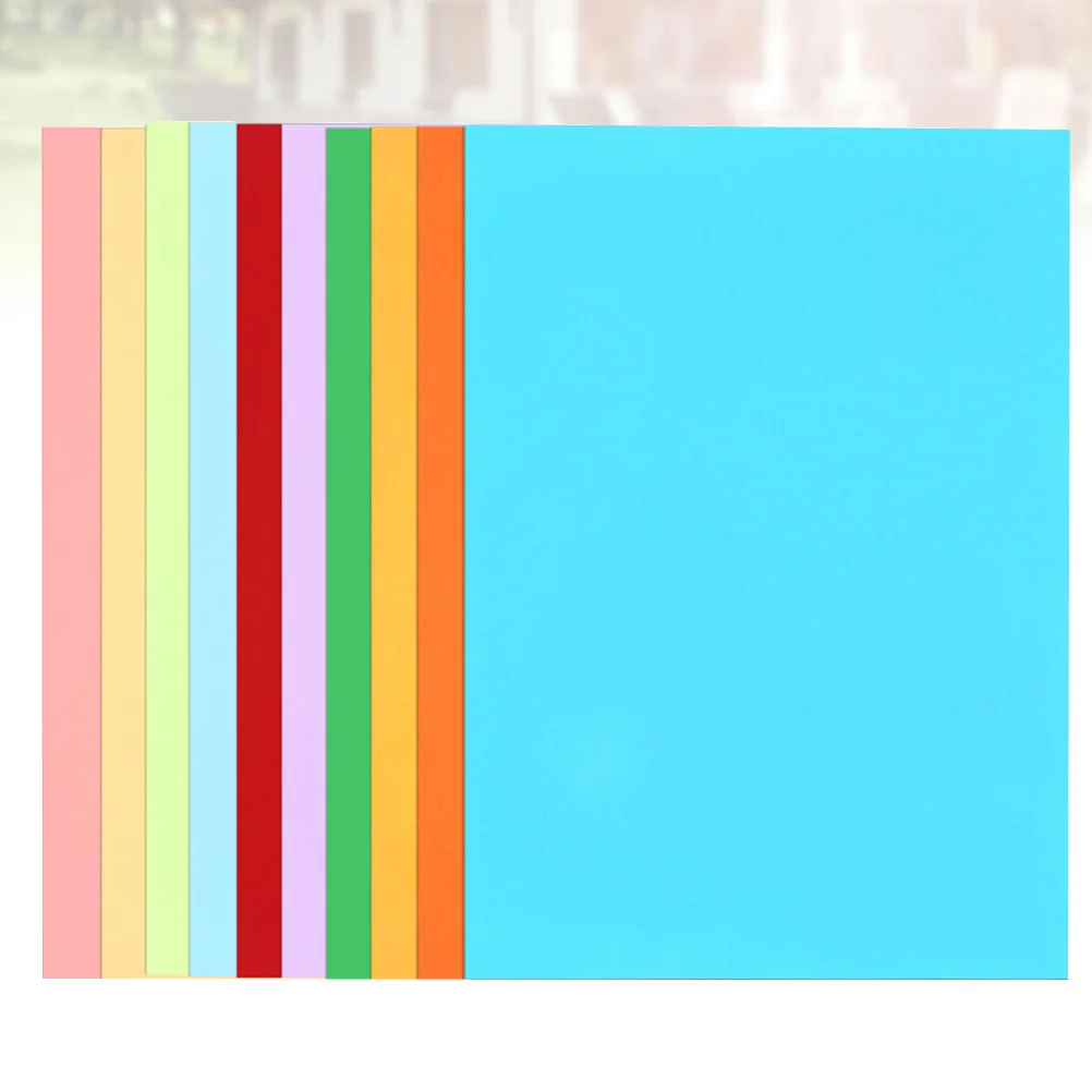 50 peças papelão colorido durável a4 10 cores diferentes papel grosso não é fácil quebrar papelão de presente artesanal para crianças