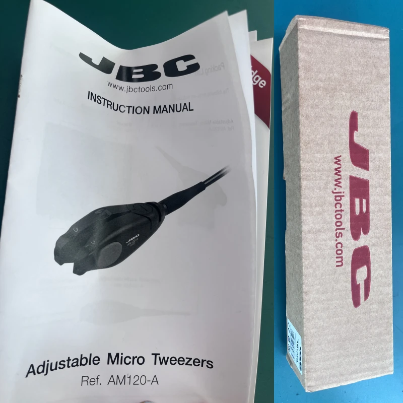 Orignal JBC AM120-A Adjustable Micro Tweezers and AM-SB Stand for AM120 & PA120