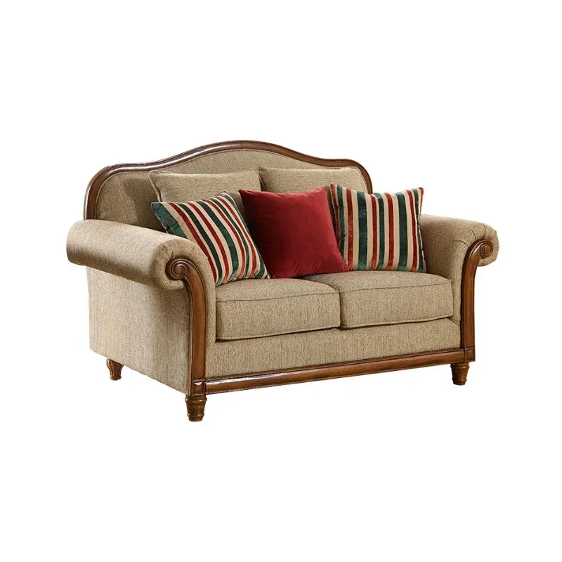 

~Modern Three-Person Combination Sofa Modern Style Small Apartment High-End Living Room Complete Furniture Fabric Sofa