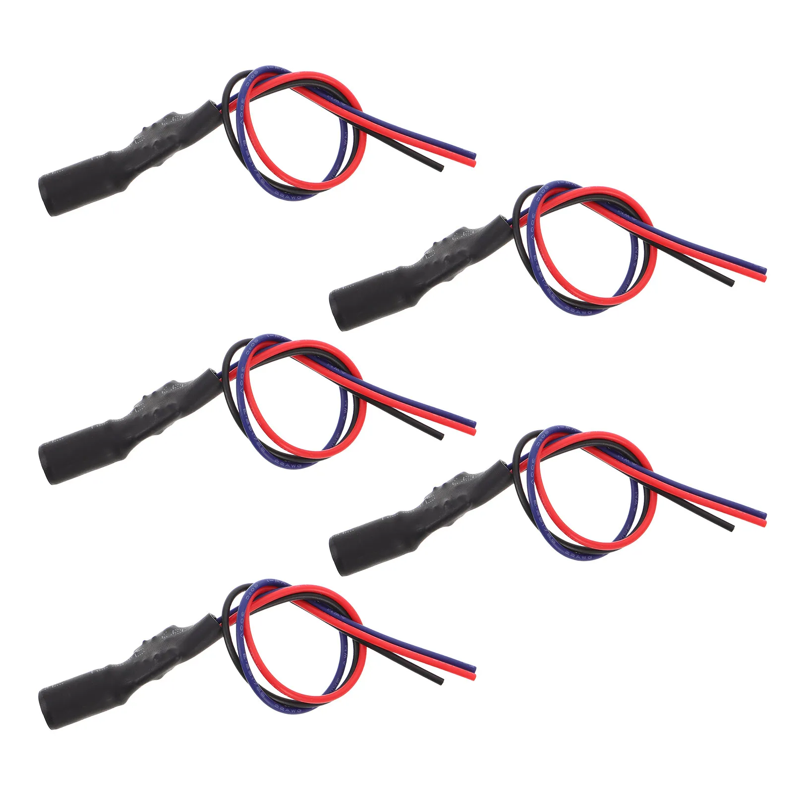 

5Pcs Capacitor Rectifier Cable Car Camera Rectifier Signal Filter Backup Relay Cable Reverse Light Modification Auto Signal