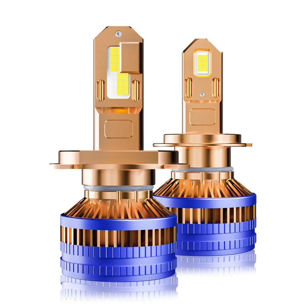 

New Arrival Canbus High Power Dual Copper Tube LED Headlight Bulbs h7 led h4 led Universal 12V 24V Super Bright Car Front Lamp