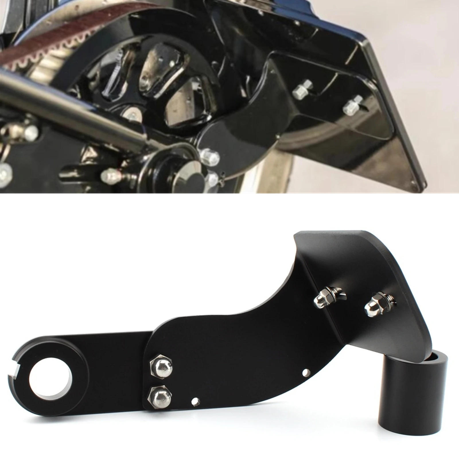 

For Harley Softail Fat Boy Breakout Dyna Street Bob 2018-2022 Rear Side Mount License Plate Holder Bracket