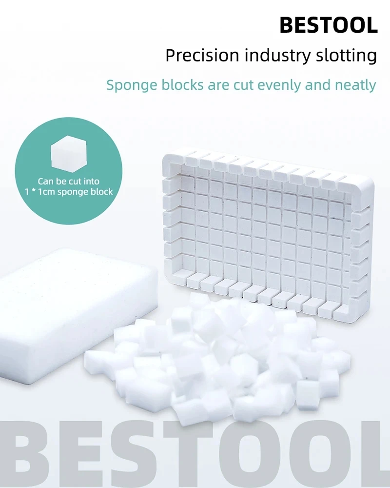 BEST BST-QJ3 Cleaning Sponge Cutting Storage Box Mobile Phone Repair Tools Storage Box Organizer for PCB Cleaning