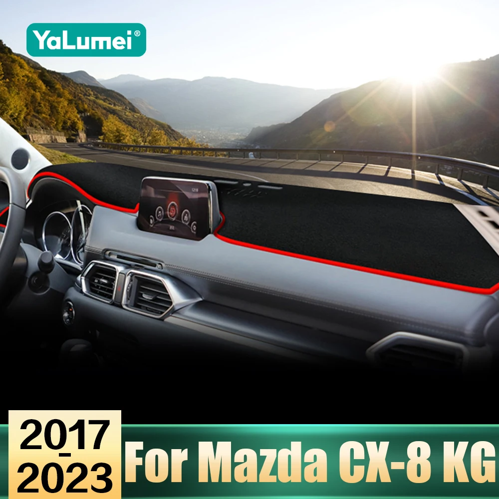 Für Mazda CX-8 CX8 KG 2017 2018 2019 2020 2021 2022 2023 2024 Auto-Armaturenbrett-Abdeckung Anti-Blendschutz-Pads Rutschfeste Teppiche Zubehör