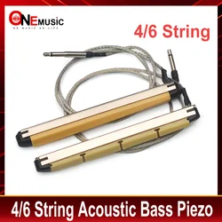 4/6 String Bass Piezo Under Saddle Transducer Pickup Piezo with 2.5mm Jack for Electric Bar Stick for Bass Guitar Parts