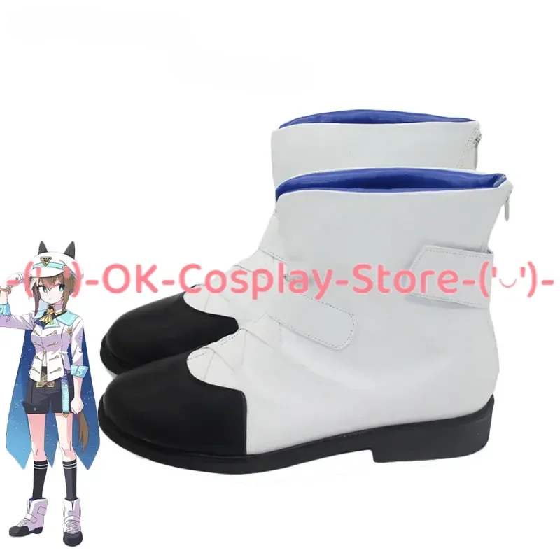 [Customized Size] Uma Musume Pretty Derby Cheval Grand Cosplay Shoes Game Roleplay Costume Prop Halloween Party Boots PU Leather