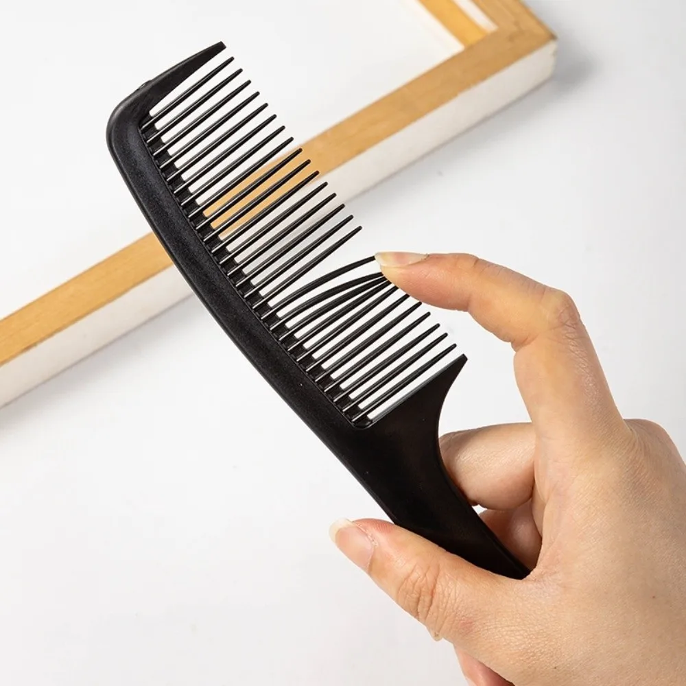 New Black Flattop Hair Cutting Comb Wide Tooth Heat Resistant Hairdressing Comb Anti-static Double-sided Haircut Comb Hair Salon