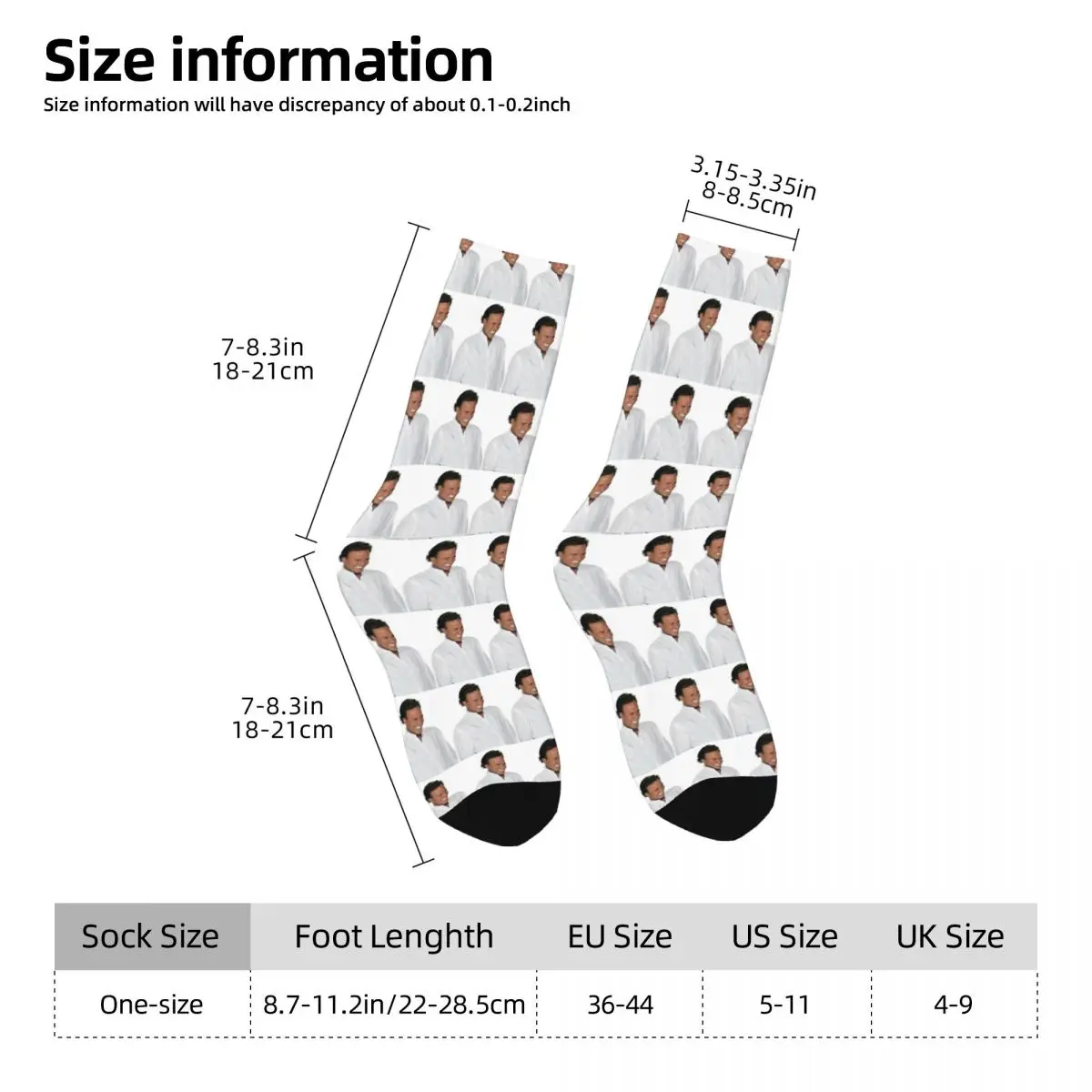 JULIO IGLESIAS Stockings Custom Trendy Socks Winter Non Skid Socks Unisex Men Running Sports Breathable Socks