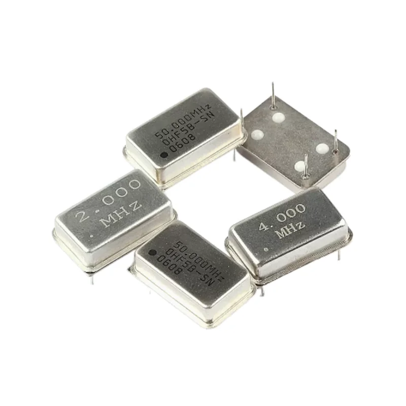 5pcs DIP-4Pin Rectangular active crystal oscillator  1MHZ/3MHZ/5MHZ/6MHZ/8MHZ/10MHZ/12.288MHZ/13.56MHZ/16MHZ/20MHZ/27MHZ/38MHZ/M