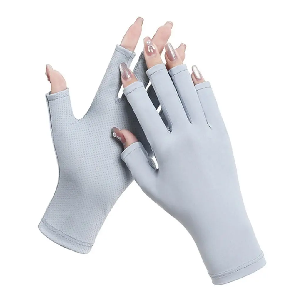 

Nylon Nail Protection Spray Gloves Protect Finger Skin Led Lamp Nail Art Mittens UV Resistant Radiation Proof Sunscreen Gloves