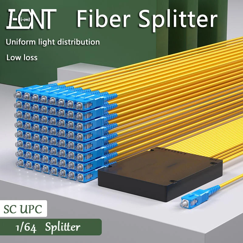 

SC/UPC 1x64 PLC Fiber Optic Splitter,Cassett Fiber Optical Splitter or ABS PLC Splitter,Single Mode 2.0mm,SC FC LC ST Connector