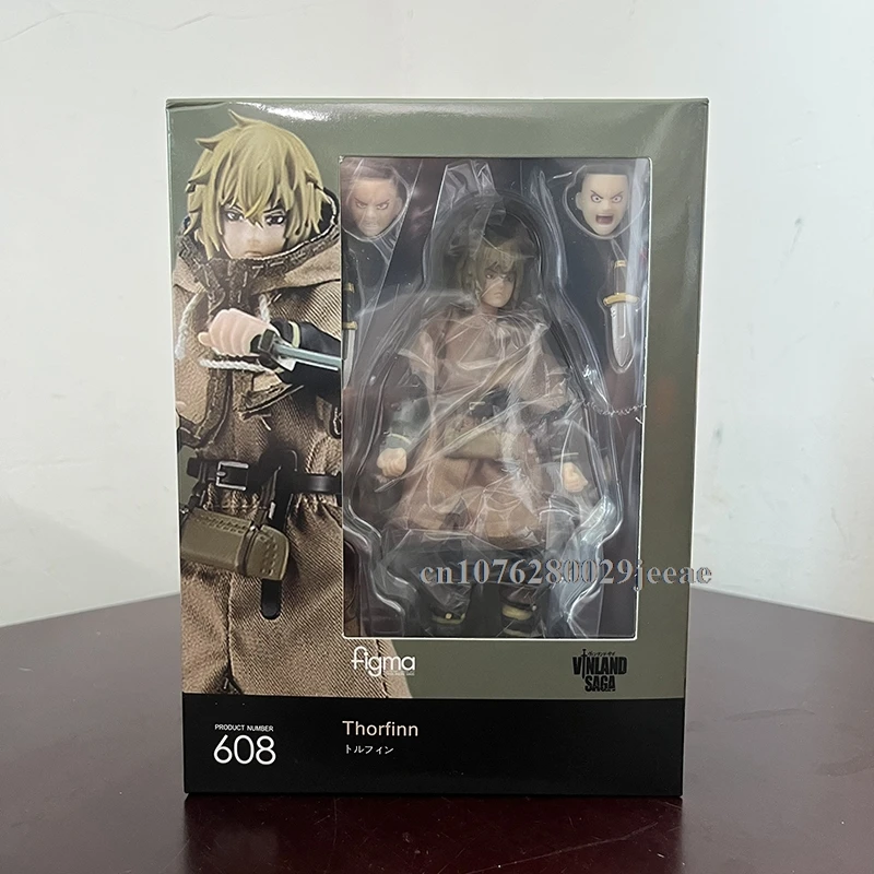 Figma 608 Thorfinn Vinland Saga عمل نموذج لجسم المشتركة المنقولة دمية هدية عيد ميلاد للأصدقاء رف الكتب ديكور اللعب 14 سنتيمتر