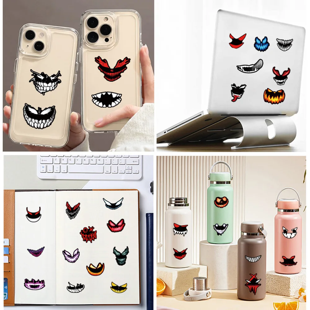 10/30/50 stuks coole cartoon eng gezicht stickers horror graffiti sticker decoratie skateboard telefoon geval laptop waterdichte stickers