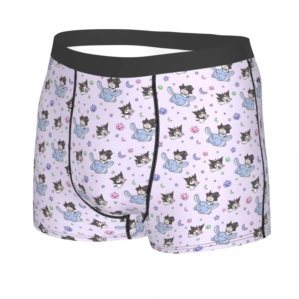 Kuromi Cartoon Movie Boxer Shorts For Men 3D Print Kawaii Design Cartoon Movie Underwear Panties Briefs Breathable Underpants