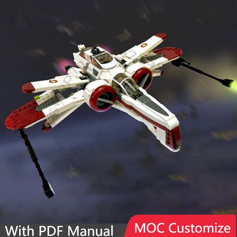 

728 деталей Star Battle ARC 170 (75402) с модификациями! (Необходимо дополнительные детали) Модульный конструктор MOC для самостоятельной сборки, игрушка, подарок на день рождения