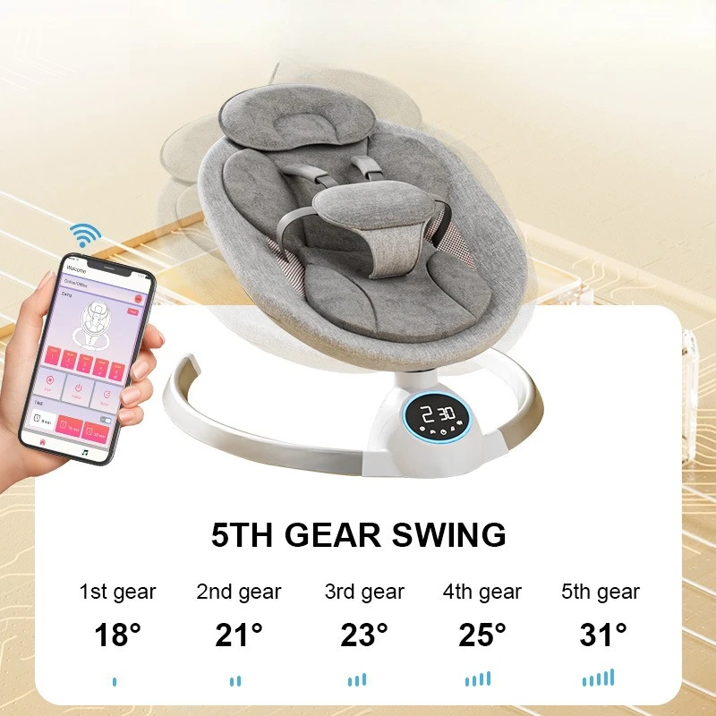 Elektrischer Baby-Schaukelstuhl mit Kohlestuhl für Babys