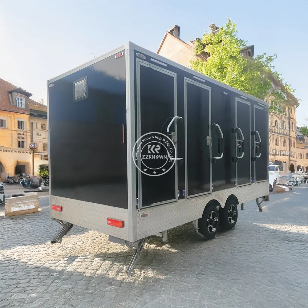 

Portable Luxury Bathroom Trailer Shower Room Trailer Restroom Portable Camping Bathroom Mobile Toilet Trailer For Sale