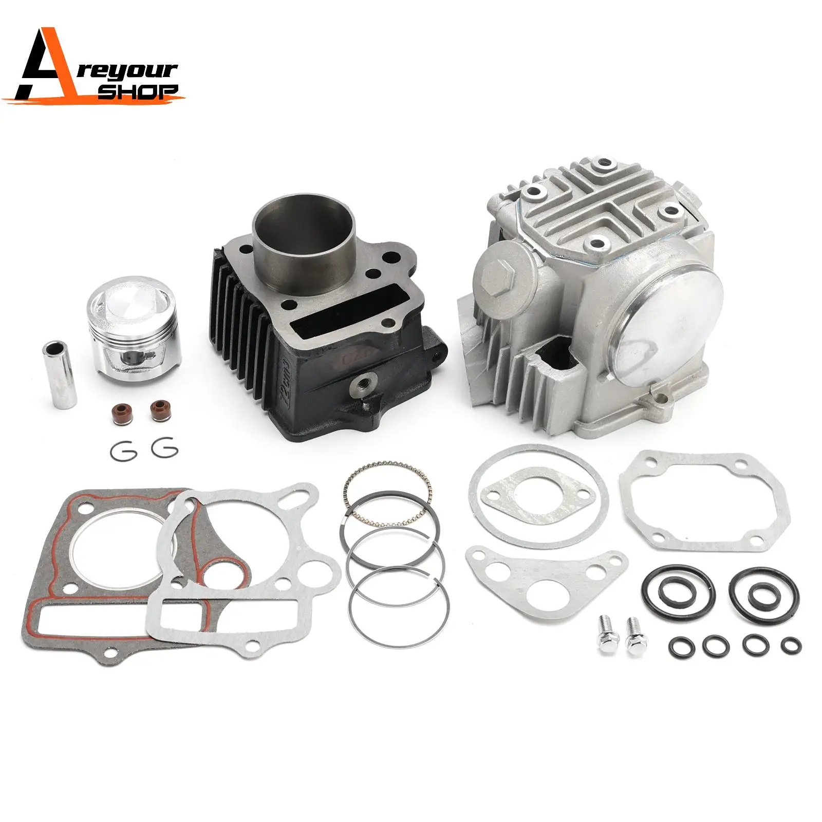 

70cc Complete Top End Kit for Honda CRF70 XL SL CL 70 C70 TRX70 ATC70 CT70 XR70