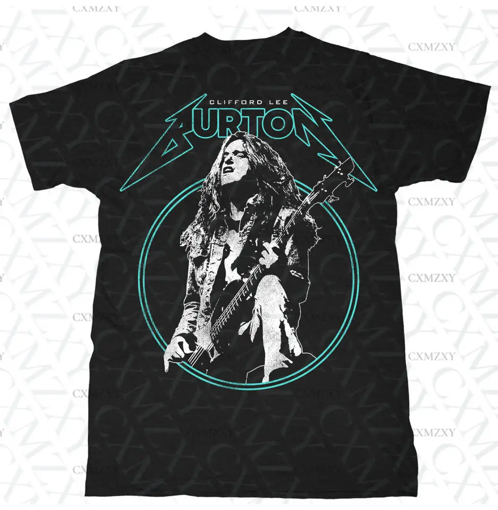 Cliff Burtons Metallicas Master of Puppets Live Pattern Men Retro Rock Casual Short Sleeve Streetwear Tee S-3XL