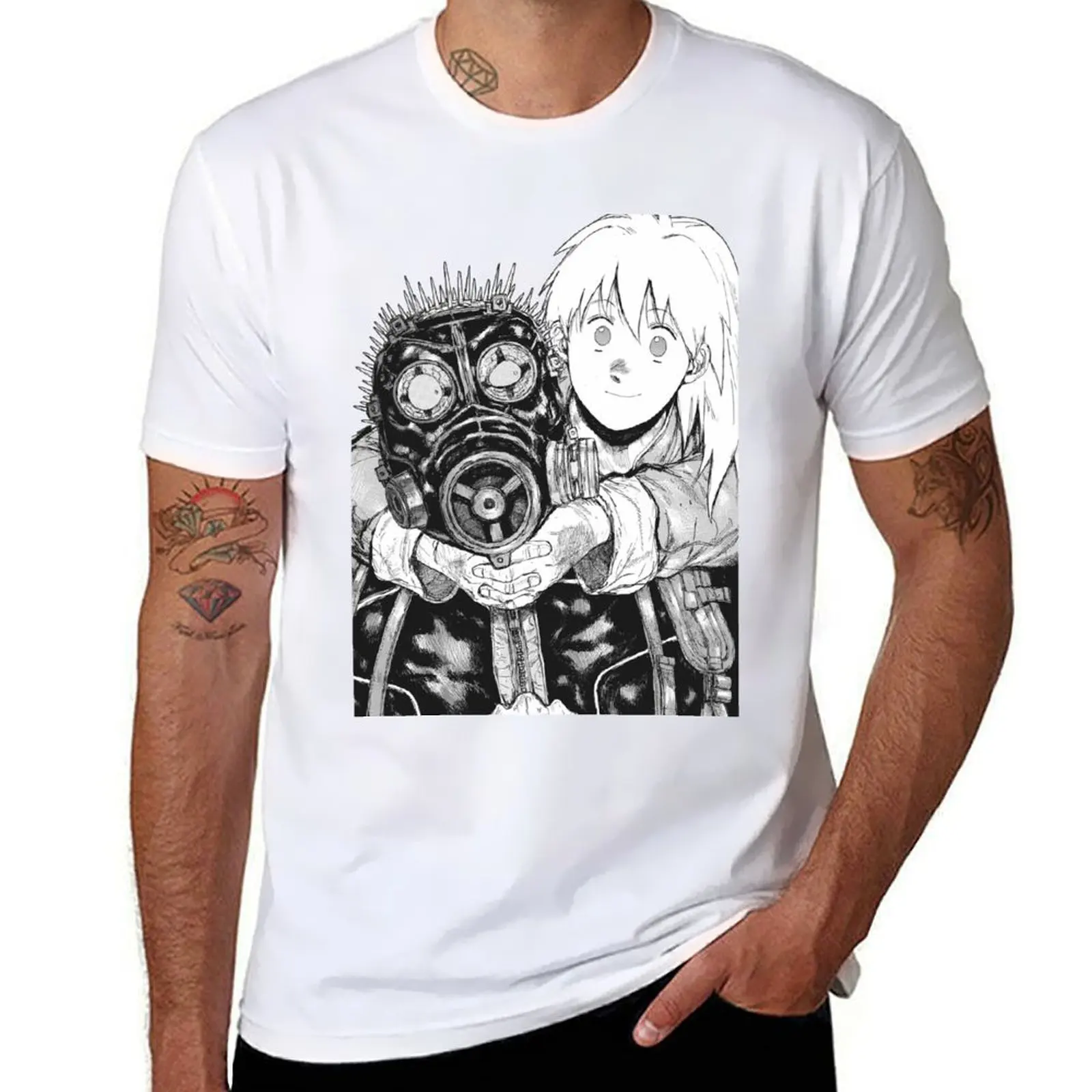 

Dorohedoro Nikaido and Caiman not so tender embrace T-Shirt anime t shirts for man T-Shirt