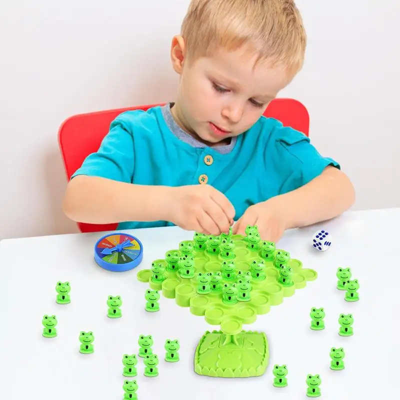 Jouet mathématique Montessori pour enfants, jeu de table, arbre d'équilibre grenouille, jouets pour enfants, planche d'équilibrage grenouille, puzzle pour garçons et filles