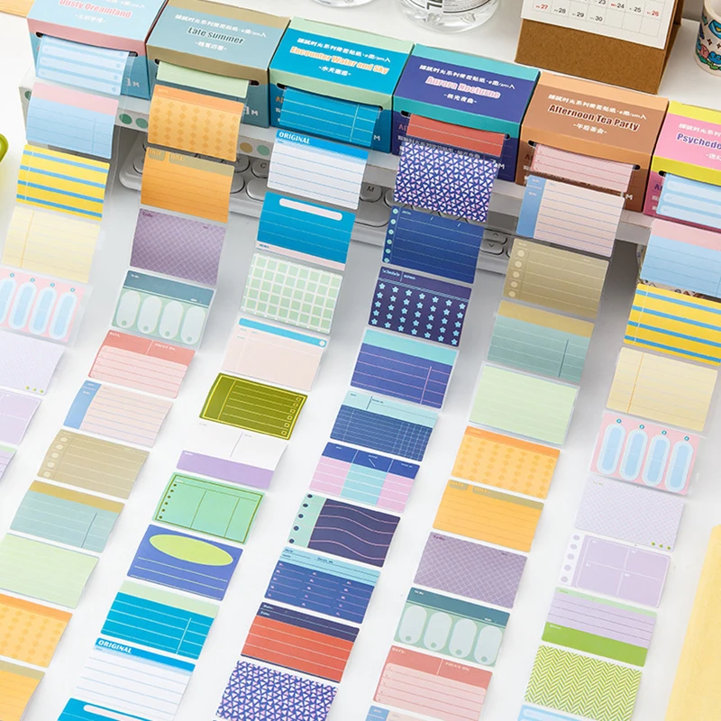 70 Sheet Study Stationery Sticky Note Ins Style Gradual Change Pull Out Sticky Notes American Notepad Student School Supplies