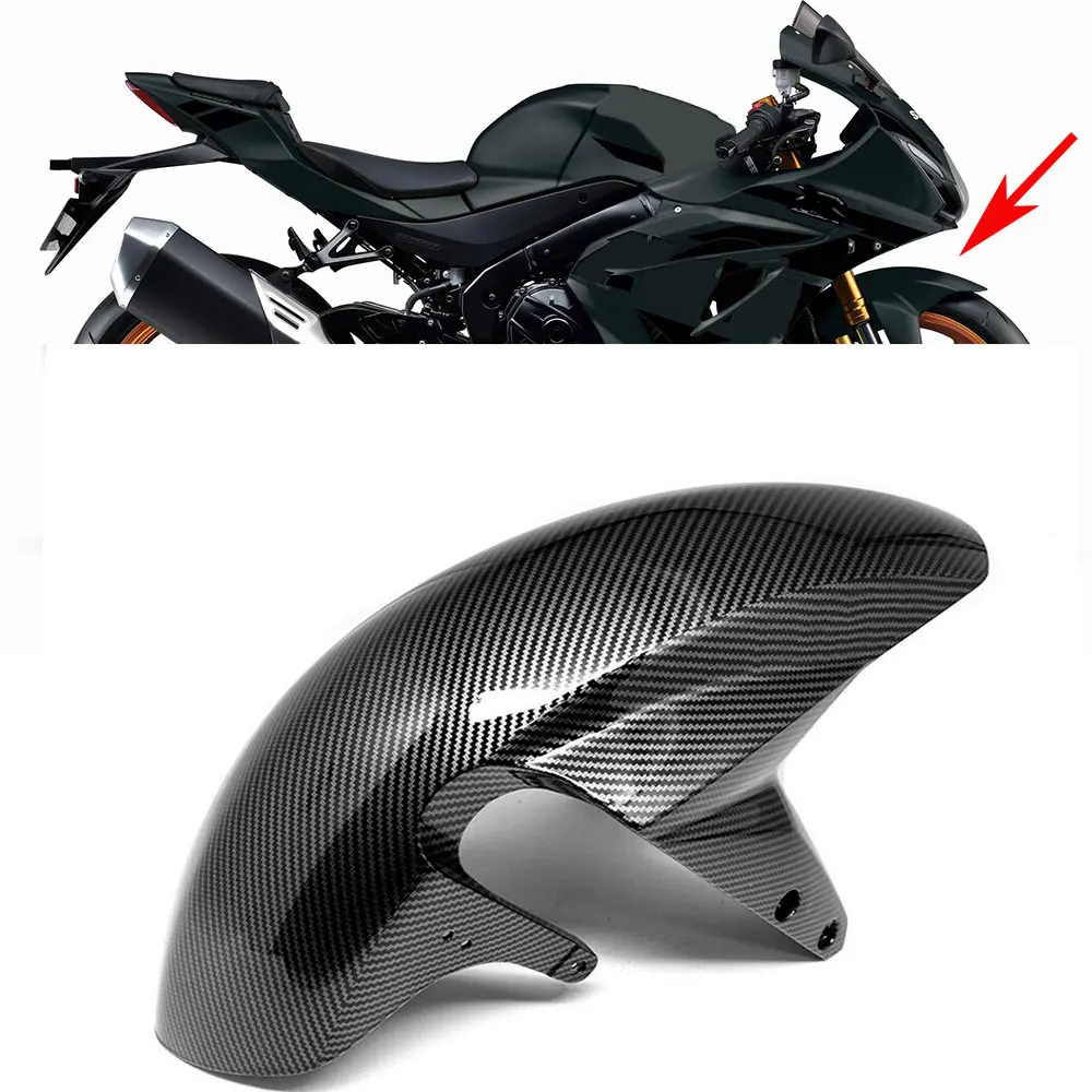 

For GSXR 1000 2003-04 750 600 2004-05 Hydro Dipped Carbon Fiber Finish ABS Plastic Front Tire Fender Motorcycle Panel Decorative