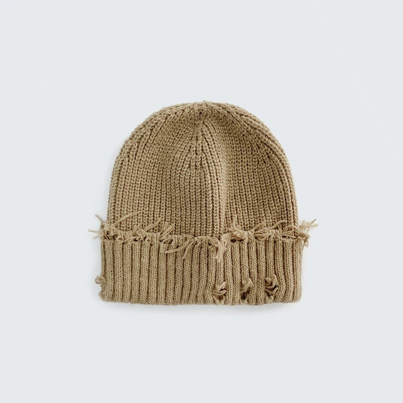 1 Stück Strickmütze für Herbst und Winter, modische, elastische Mütze mit Löchern, geeignet für Erwachsene und Jugendliche. – Detail 10
