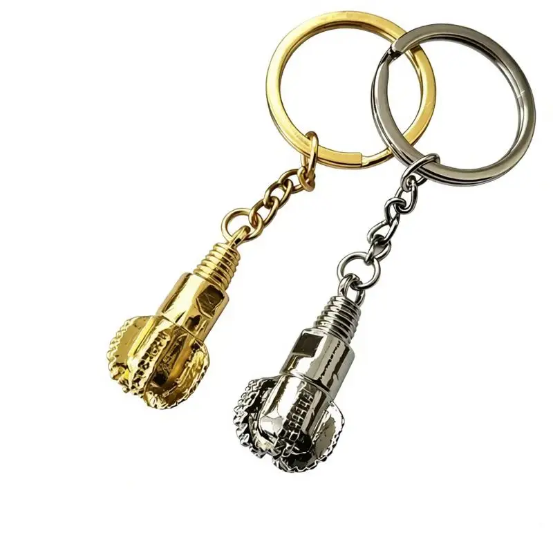 1Pcs Drill Bit Pendant Keyrings Key Holder Oilfield Keychain For Birthdays Anniversaries Christmas Valentine's Gifts