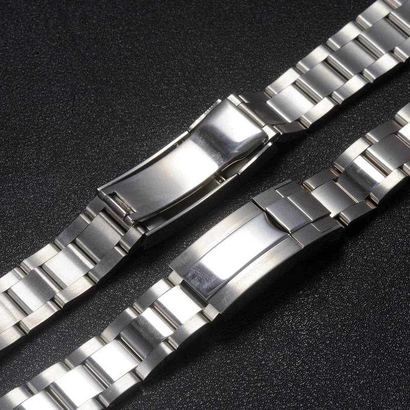 Watch Accessories Band for Rolex Fine-tuning Pull Teeth Strap Watch Belt Steel Solid Submariner Water Ghost Bracelet for 20 21MM