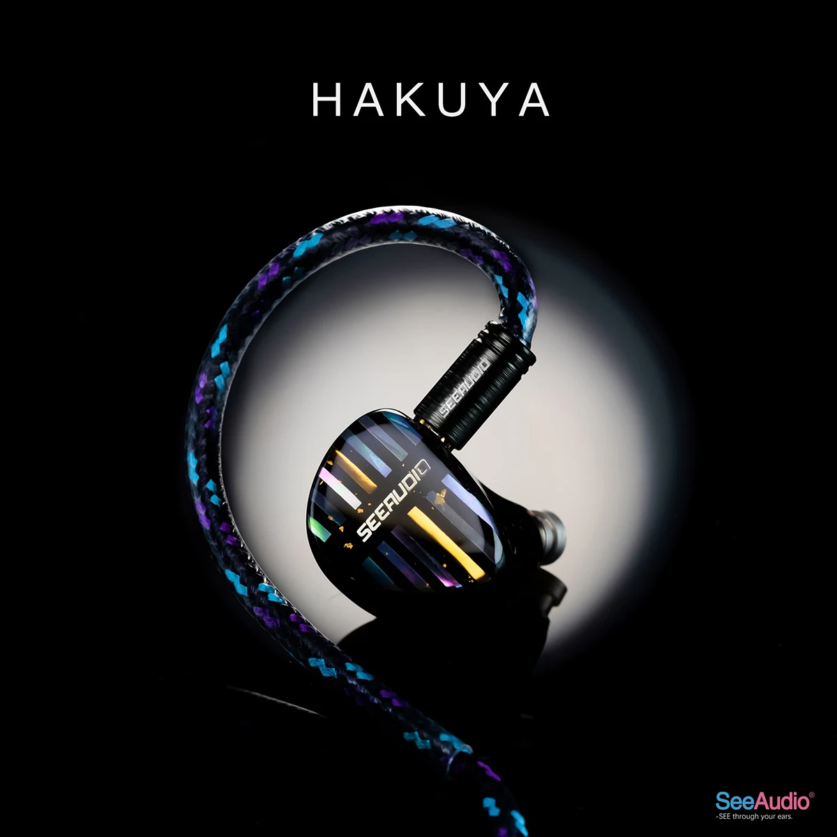 SeeAudio HAKUYA 4.4mm Resin In-Ear Earphone 10BA+4EST Hybrid Driver Wired Studio Music Headset With Detachable IEM Cable