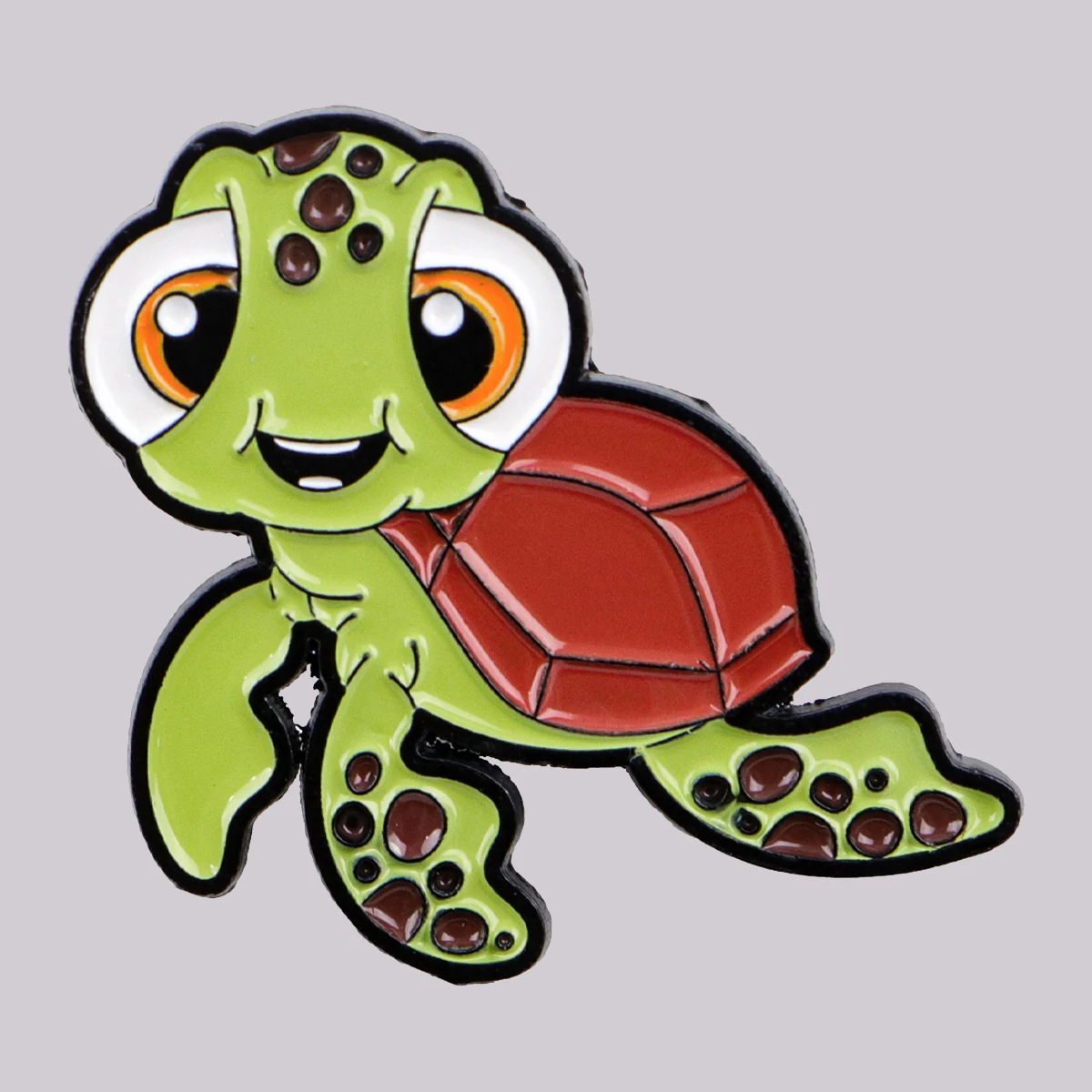 الكرتون المينا دبوس لطيف السلاحف البحرية بروش الصنوبر التلبيب شارة بدبابيس على ظهره الملابس والاكسسوارات مجوهرات بأشكال حيوانات أصدقاء الهدايا #1