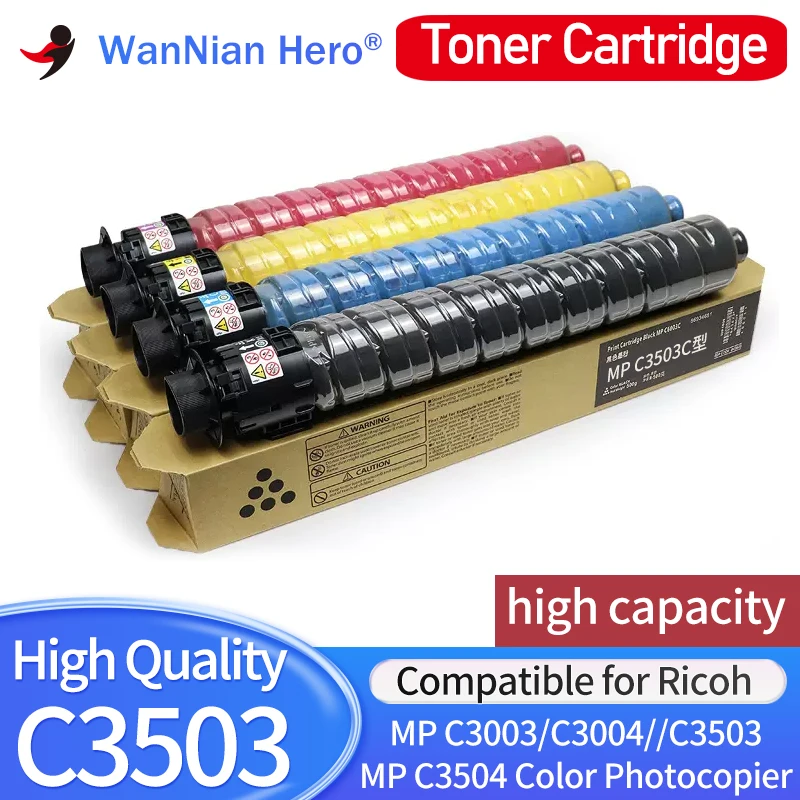 

MP C3503 Copier Toner Cartridge Compatible For Use in Ricoh MP C3003 C3004 C3503 MP C3504 high capacity Color Toner Cartridge