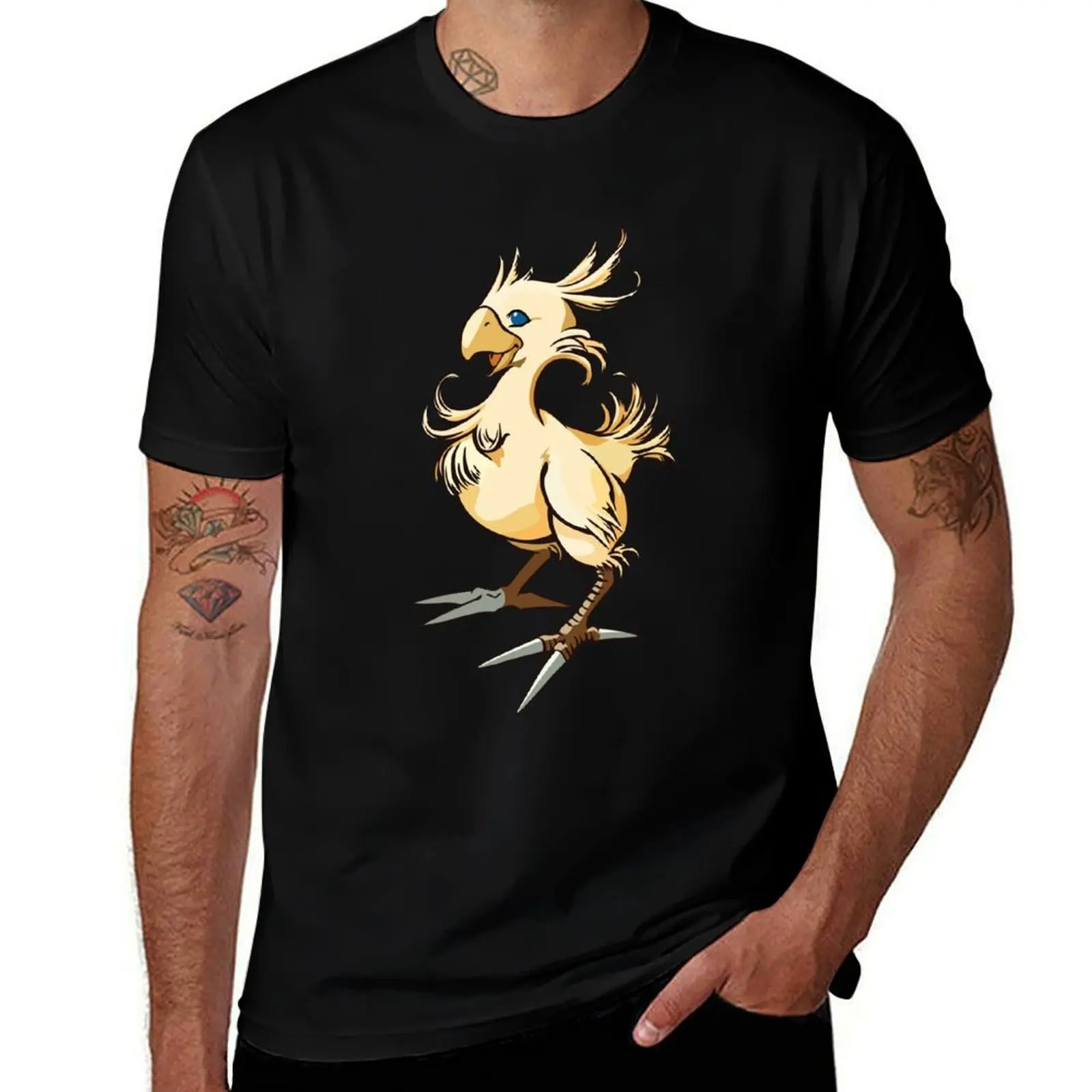 

Chocobo shirts t quality cotton 100% cotton cotton high shirt Yellow man T-Shirt t t shirts