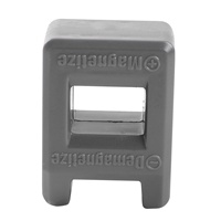 AB47-2X Screwdriver Magnetizer Degaussing Demagnetizer Magnetic Practical Pick Up Tool Color:Gray