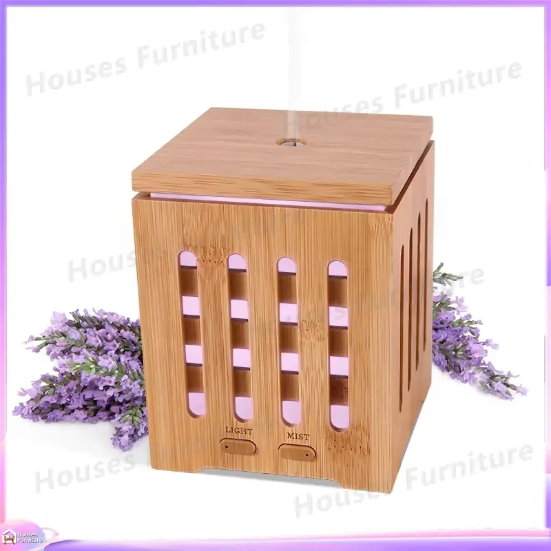 230 Wood Grain Ultrasonic Humidifier 200ml Essential Oil Diffuser Aromatherapy Mist Maker Air Purifier Home Office Decor Gift