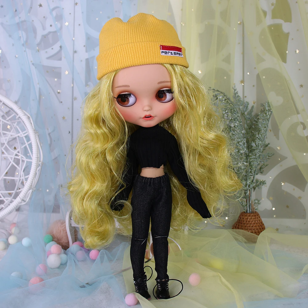 ICY DBS Blyth 1/6 Puppe 30cm Gelb-grün haar Tan Haut frosted Gesicht bjd puppe vollen satz SD