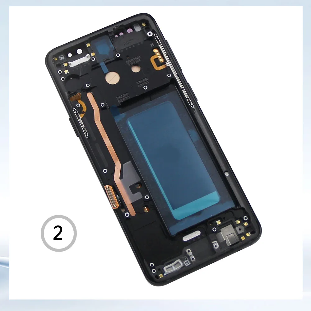 TFT S9 Display Screen for Samsung Galaxy S9 G960F G960F/DS Lcd Display Digital Touch Screen Assembly Replacement Part with Frame